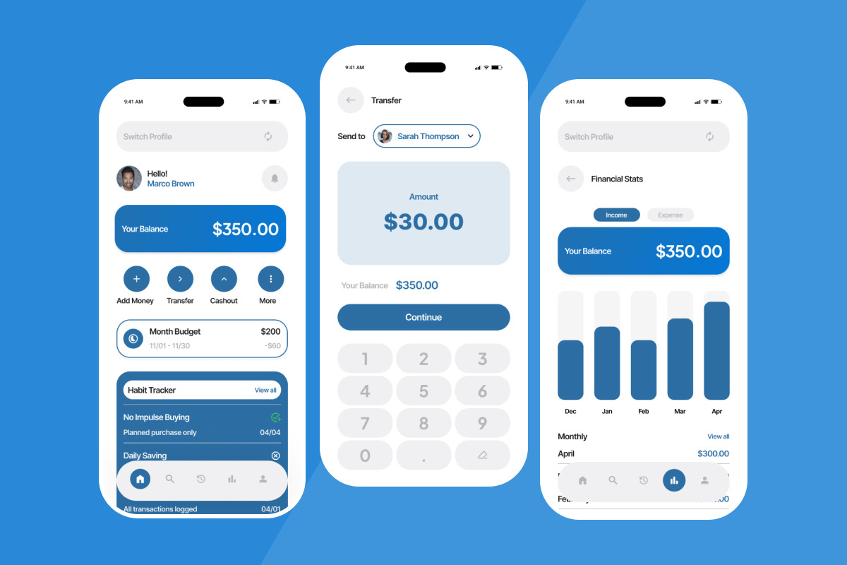 Harmopay - Couple Banking App, an App Template by productype1 (Photo 4 of 5)