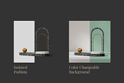 5 Podium with Transparent Background, a Background Graphic by faustudio (Thumbnail 2 of 7)