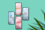 Marble Backgrounds. Pink Blue Gold, a Background Graphic by MuzaArtStudio (Thumbnail 2 of 8)