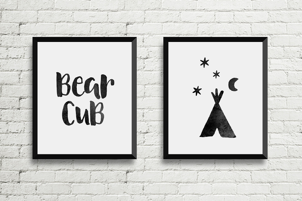 August Boy bold brush font + Dingbat preview 3