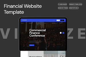 Financial Website Template