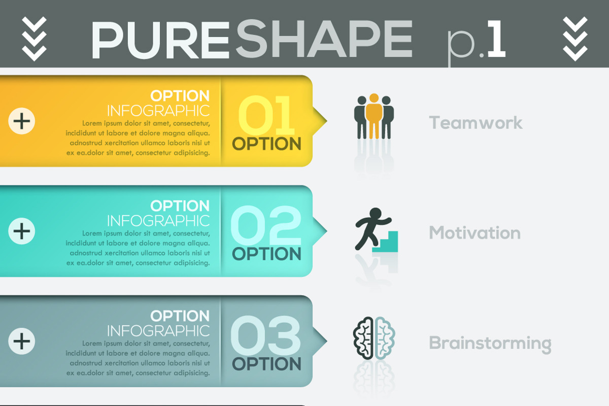 Pure Shape Infographic Bundle, a Presentation Template by Andrew Kras Design (Photo 25 of 26)