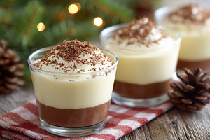 Delicious layered chocolate mousse, a Food & Drink Photo by MistyDay