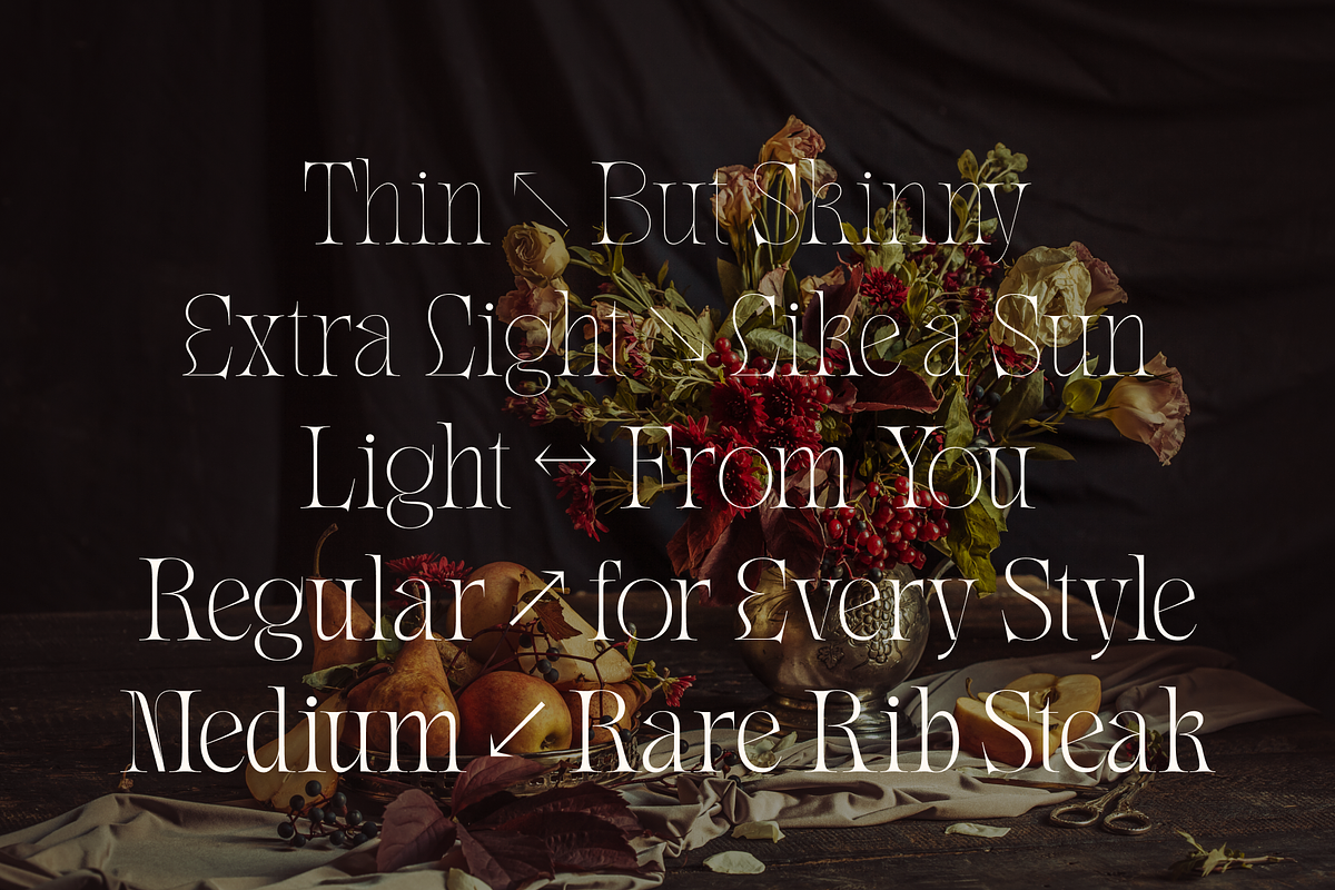 Meal - Serif Display Family, a Serif Font by Holyline Design (Photo 3 of 15)