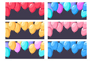 Colorful helium vector balloons, a Decorative Illustration by Torontotokio (Thumbnail 3 of 6)