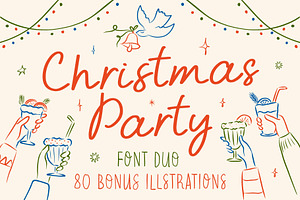 Whimsical Font Duo, Christmas Icons, a Script Font by Ayya Studio