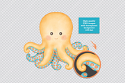Under the Sea - Cliparts Set, an Illustration by Estudio Daiane Barbosa (Thumbnail 8 of 10)