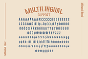 Mibundi | Retro Condensed Font, a Serif Font by twinstd (Thumbnail 11 of 13)