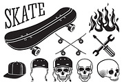 Set of Skatboarding labels & stuff, a Graphic by Tashal (Thumbnail 2 of 4)
