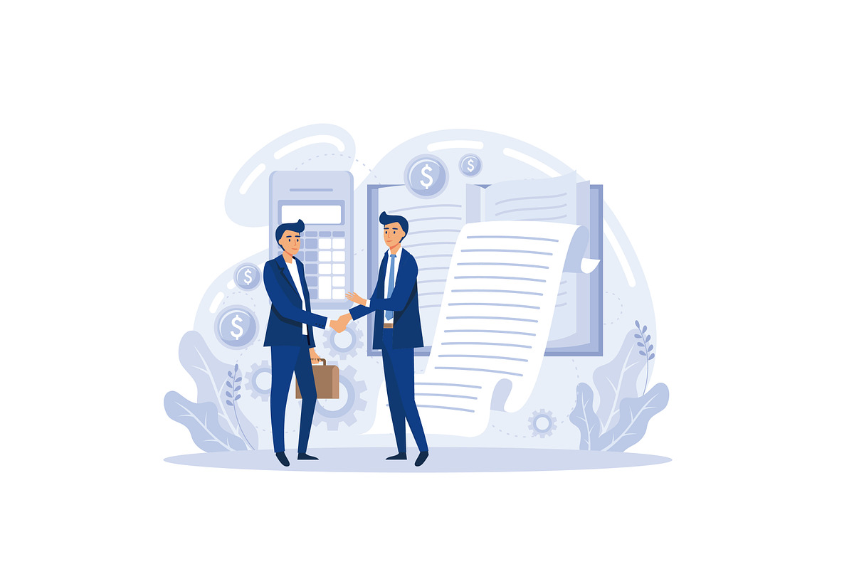 Financial documents and forms,, a Work Illustration by alwie99d