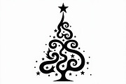 Festive Swirl Xmas Tree Bundle, an Illustration by yasushie (Thumbnail 6 of 21)