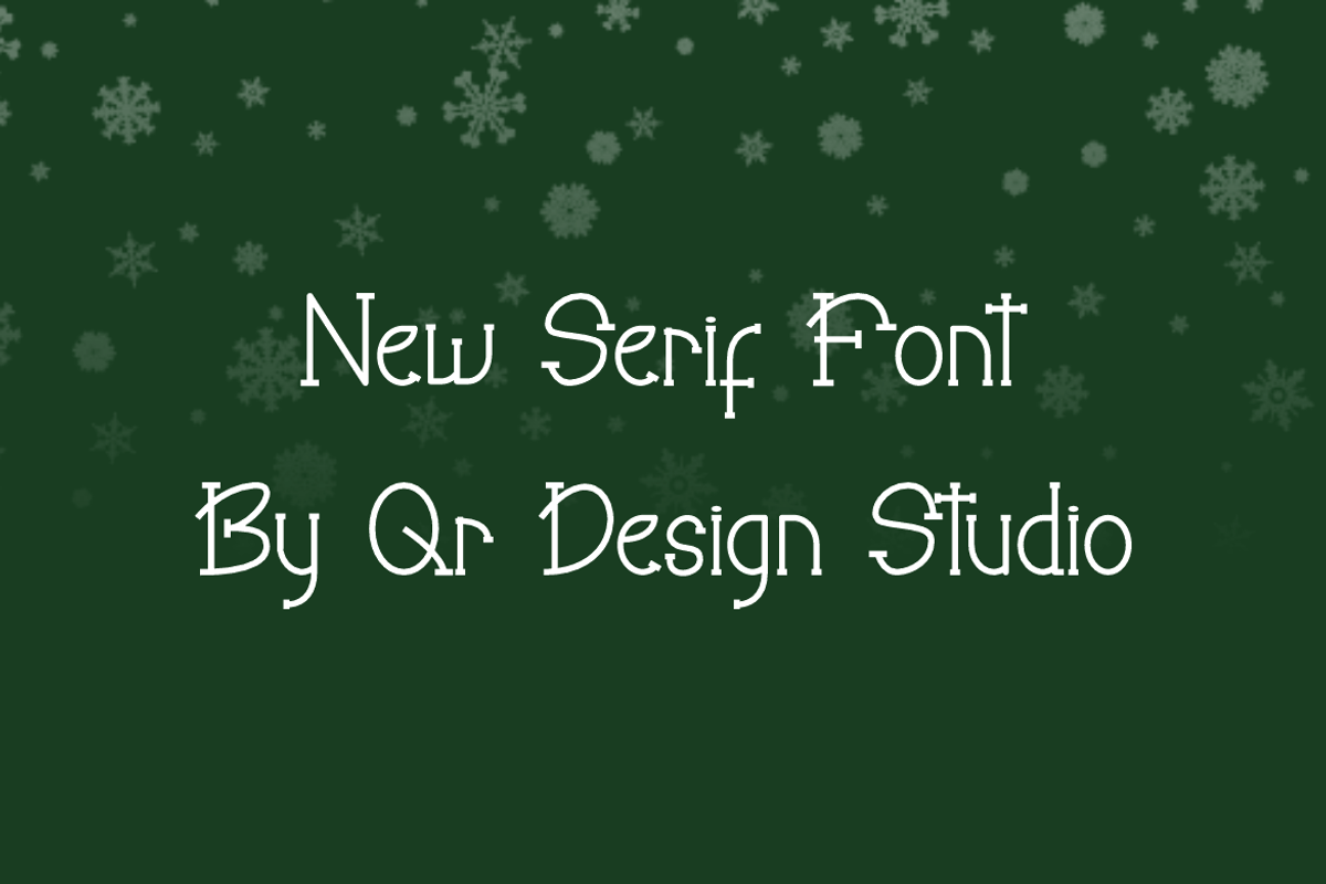 Christmas Winterfall, a Serif Font by QR Design Studio (Photo 5 of 9)