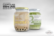 Clear Glass Jar Packaging Mockup, an Advertising Mockup by INCDesign (Thumbnail 10 of 12)