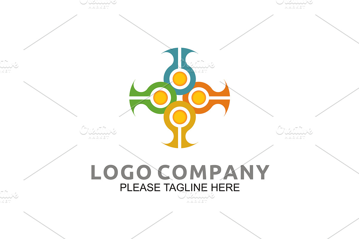 20 Logo Connecting Templates Bundle, a Branding & Logo Template by Friendesigns (Photo 16 of 21)