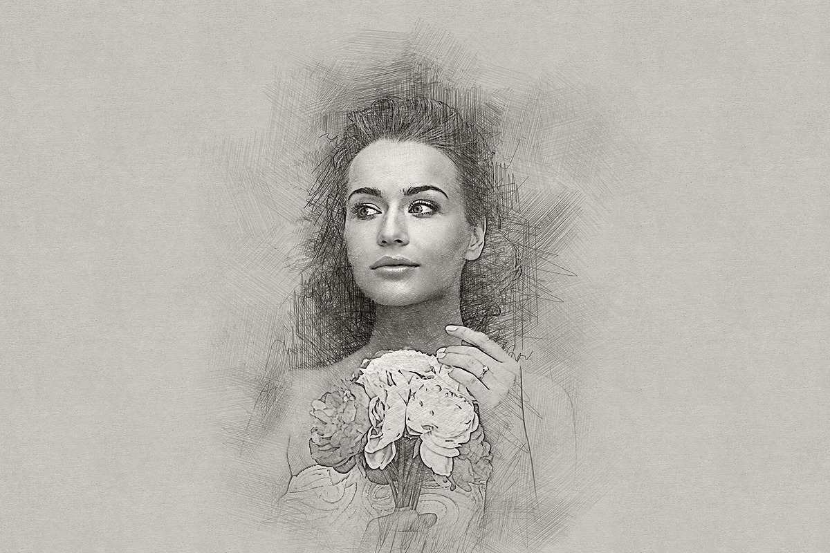 Sketch Art Editable Photo Effect, an Action Add-On by Photoshop Action (Photo 8 of 16)