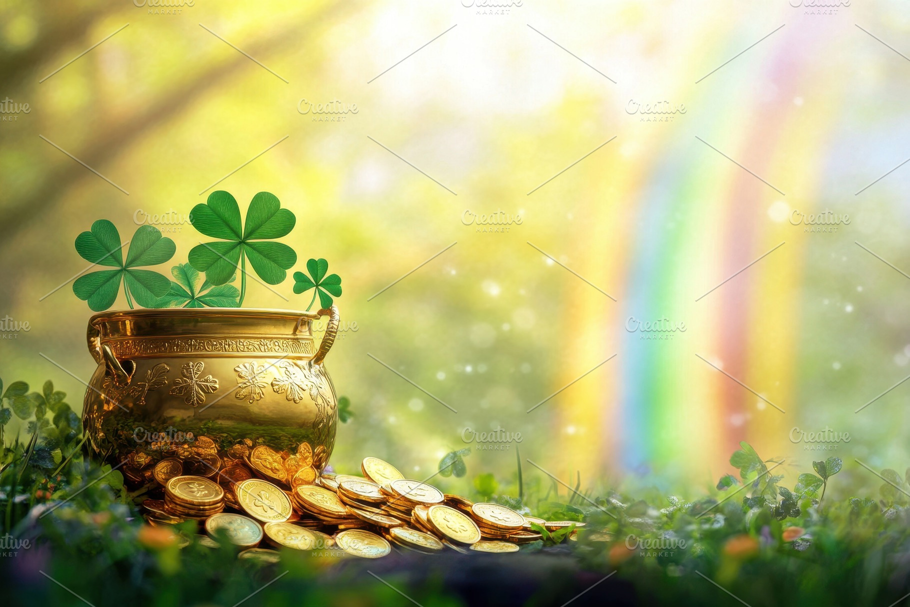 St. Patrick's Day banner featuring, a Photo by Pavel_design