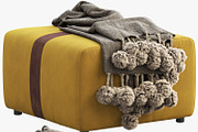 Joybird Malachi Ottoman, a Furniture 3D Model by 3dmitruk (Thumbnail 1 of 18)