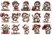 Whimsical Easter Chick Clipart, an Illustration by OK Design (Thumbnail 3 of 6)