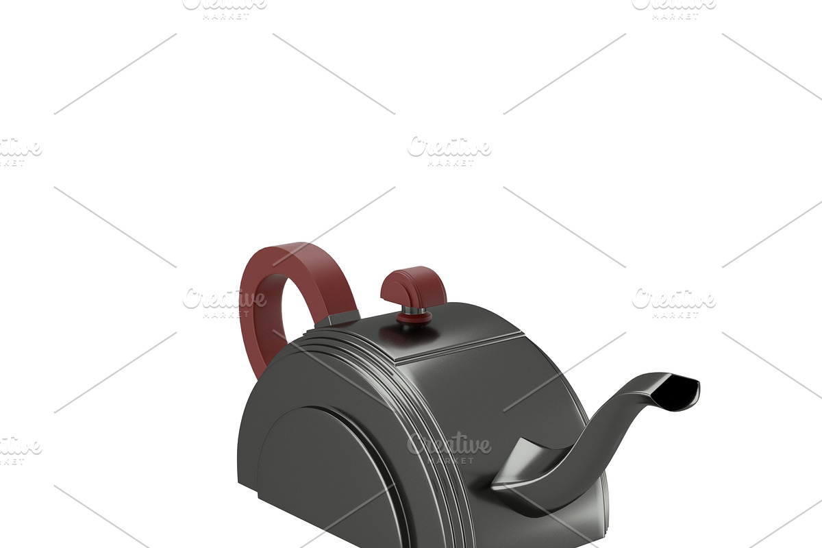 Art deco teapot, an Object 3D Model by CGTales (Photo 6 of 11)