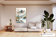 Mountain Landscape Print Wall Art, a Poster Template by MagicLove Creations (Thumbnail 4 of 8)
