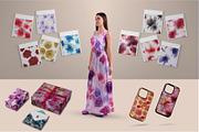 Flowers fluid art set., a Pattern Graphic by Digital illustration shop (Thumbnail 6 of 11)