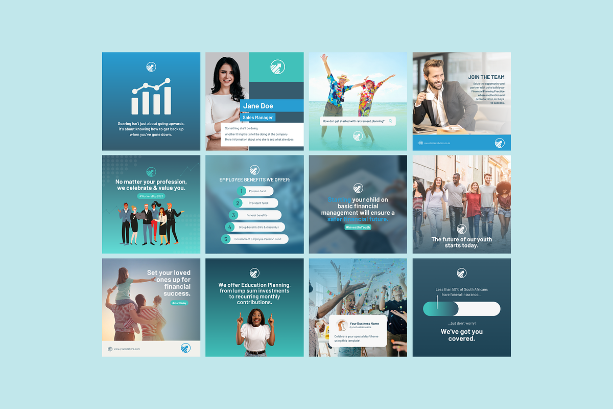 12 Finance Social Media Templates, a Social Media Template by Sincerely Media (Photo 8 of 9)
