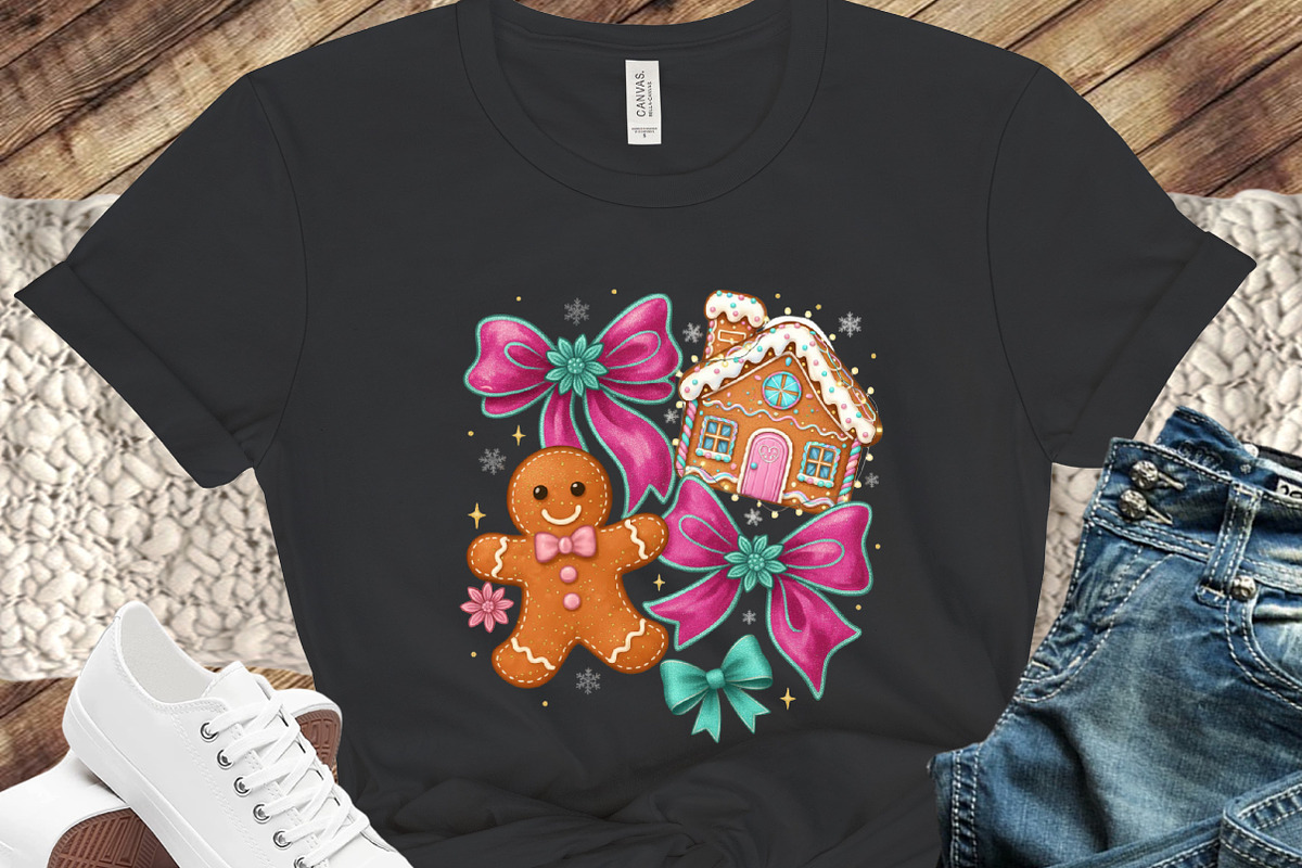 Gingerbread Coquette Christmas PNG, an Illustration by designcity5 (Photo 2 of 8)