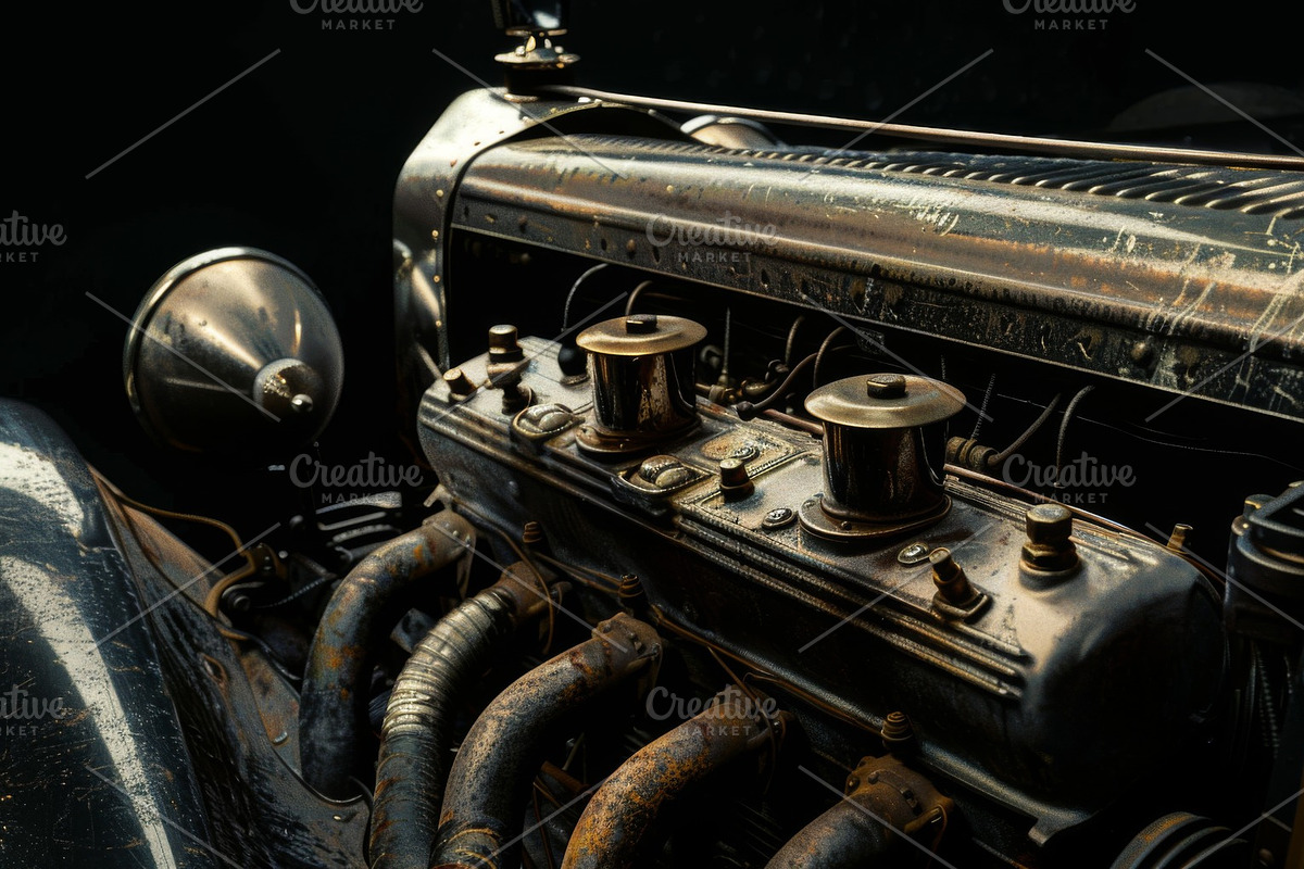 55 Car engines, a Transportation Illustration by Handmadefont (Photo 48 of 56)