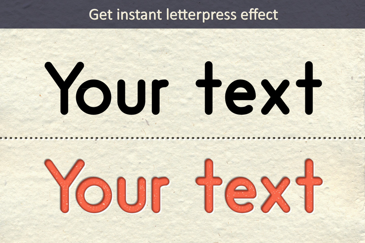 Vintage Letterpress Illustrator Kit, a Layer Style Add-On by Vector Galore (Photo 2 of 5)