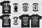 200 Vector Tshirt Designs ( B/W ), an Education Illustration by roach_graphic (Thumbnail 12 of 27)