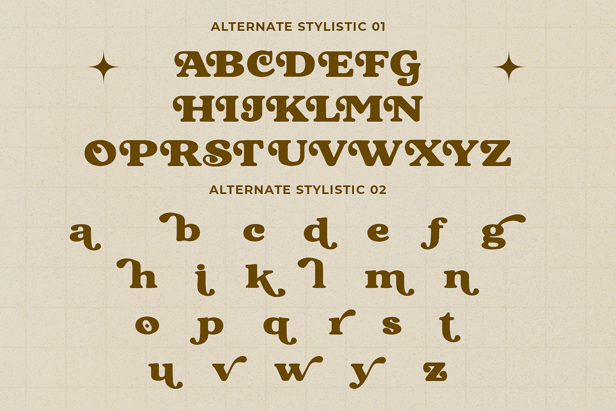 Refined Sugarish – Retro Sweet 70s, a Serif Font by Black Junst (Photo 8 of 10)