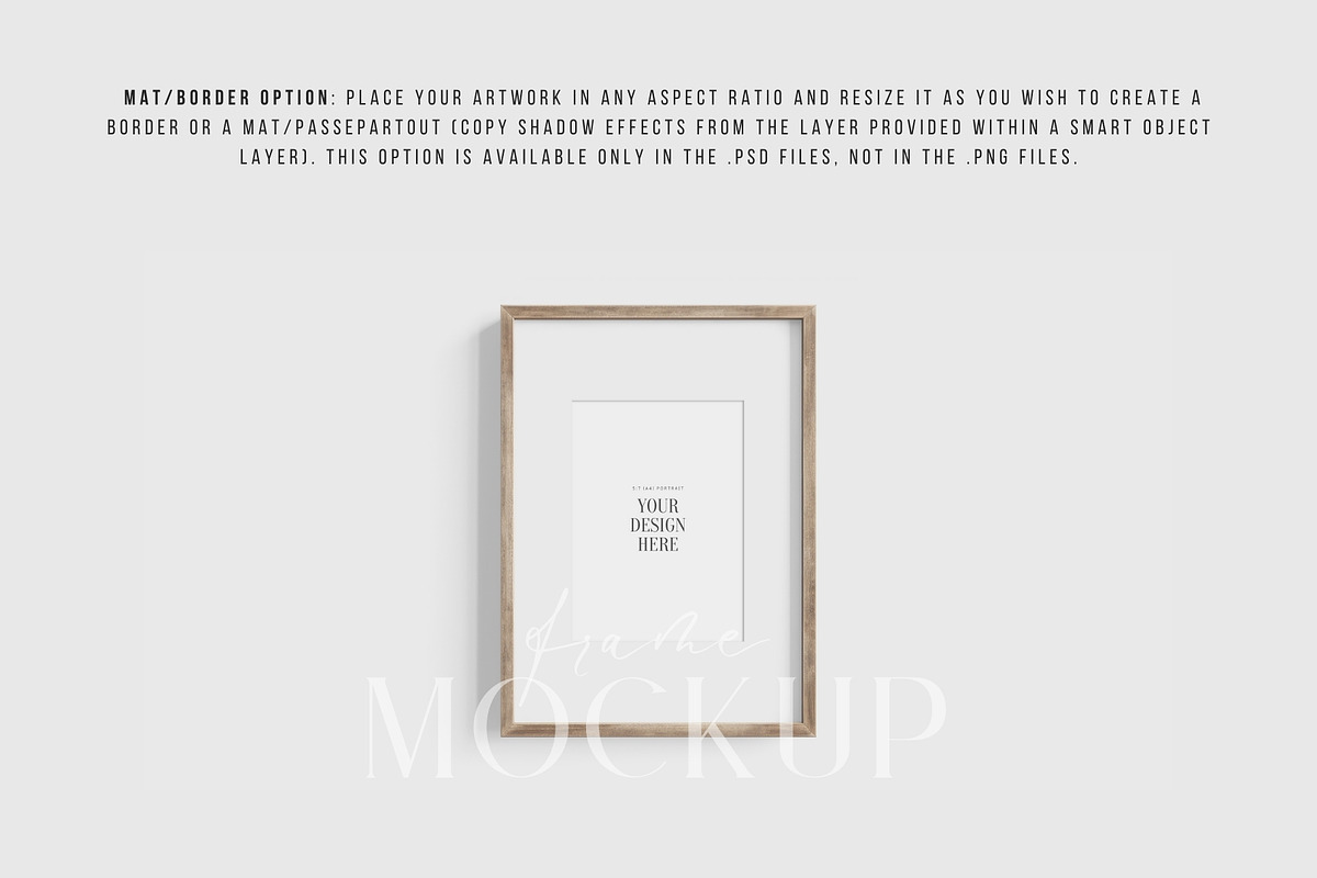 5:7 A4 Frame Mockup PSD PNG 04-01, a Product Mockup by DESIGN BY nube (Photo 4 of 6)