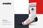 Athletic Socks 3 Types Mockup Set, a Product Mockup by Creatsy (Thumbnail 5 of 7)