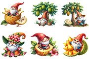 Gnome Clipart, Jackfruit Gnome, an Illustration by DreamArtGraphic (Thumbnail 5 of 6)