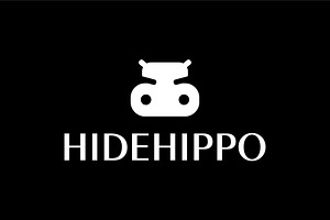 head hippo hide icon logo