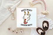 Guess What Chicken Butt Funny PNG, an Illustration by CraftArtStudio (Thumbnail 4 of 4)