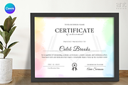 Certificate Template In Canva - CB, a Stationery Template by AntDesignStudio (Thumbnail 1 of 5)