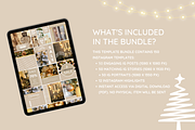 Beige Christmas Instagram Templates, a Social Media Template by SunshineStudioBoutique (Thumbnail 3 of 8)