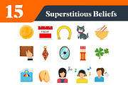 Superstition Beliefs Illustrations, a Duotone Icon by EllaMaiyaali (Thumbnail 2 of 3)