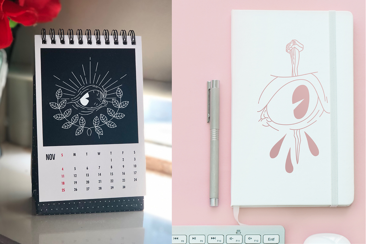 Cartoon Eyeball Set, an Illustration by Inkwell Supply Co (Photo 5 of 12)