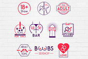 Sexy Adult XXX Badges Logos, a Branding & Logo Template by Krukowski Graphics (Thumbnail 3 of 5)