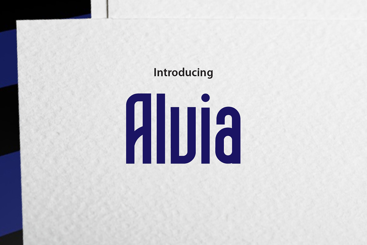 Alvia, a Sans Serif Font by da_only_aan (Photo 1 of 6)