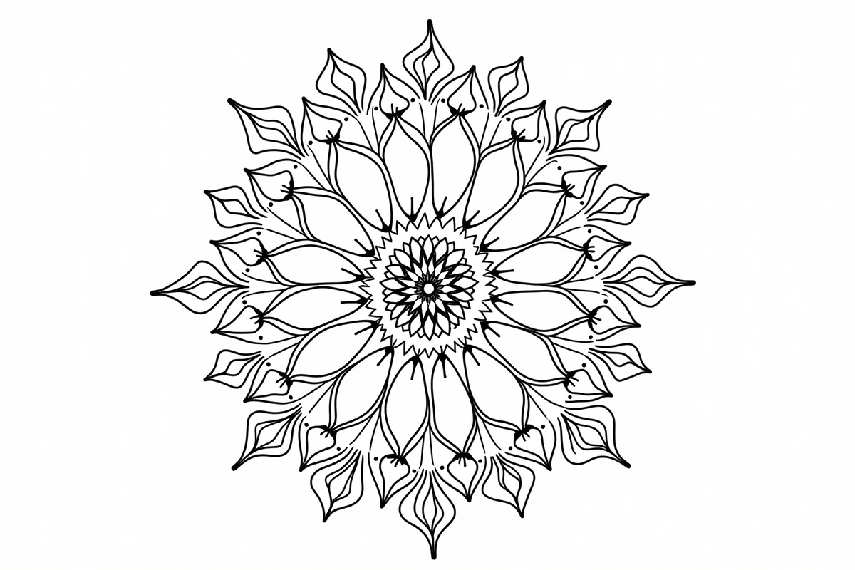 Mandala Pattern Coloring Bundle, an Illustration by Gfx_Store (Photo 6 of 11)