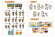 Pirate cartoon set of activity games, an Education Illustration by Ksenya Savva (Thumbnail 8 of 10)