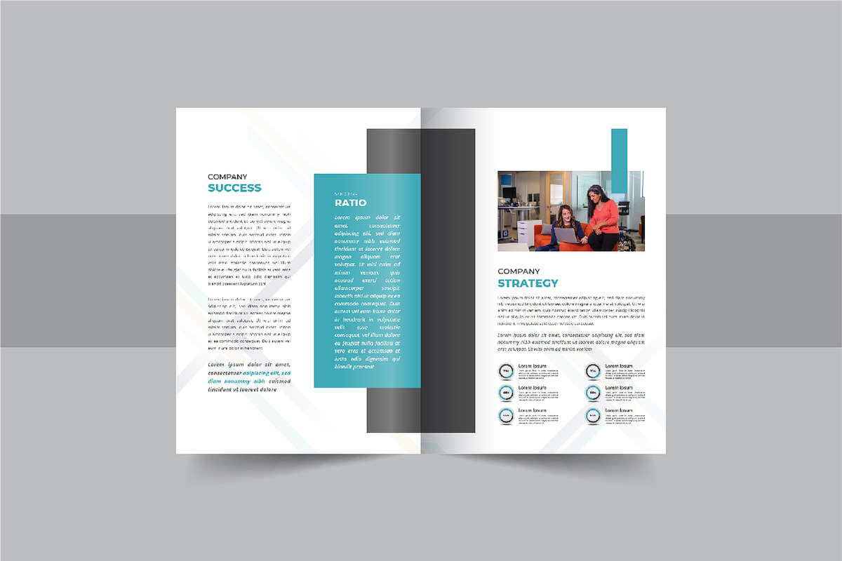Annual report brochure design layout, a Brochure Template by Pavel_design (Photo 4 of 7)