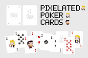 Pixelated Poker Cards, an Illustration by DeLaGranSiete (Thumbnail 1 of 6)