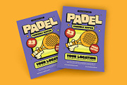 Padel Match Flyer Template, a Flyer Template by megarez (Thumbnail 1 of 3)