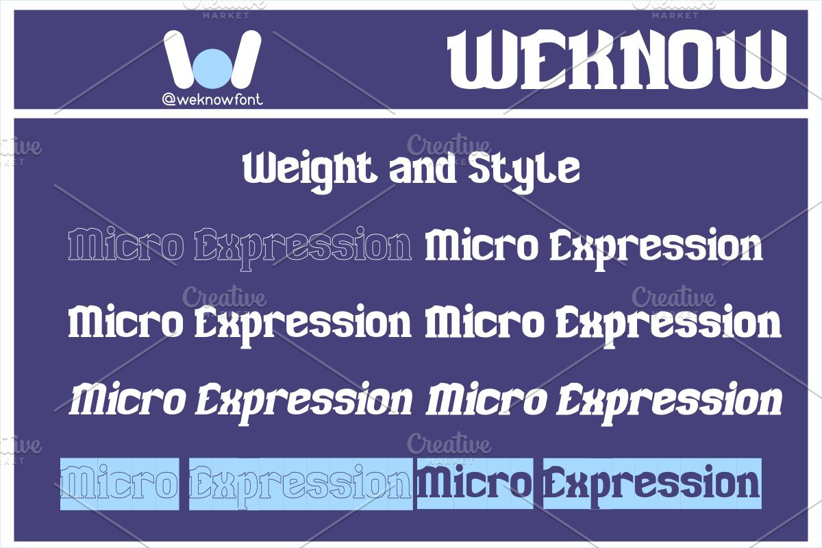 Micro expression font, a Slab Serif Font by weknow (Photo 7 of 8)