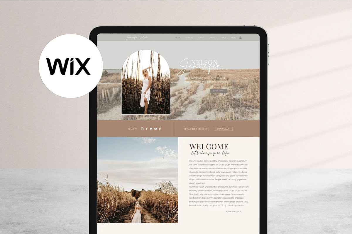Wix Website Template - Girl Boss, a Wix Template by pinesandpearls (Photo 6 of 9)