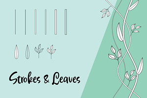 Floral Brushes For Illustrator